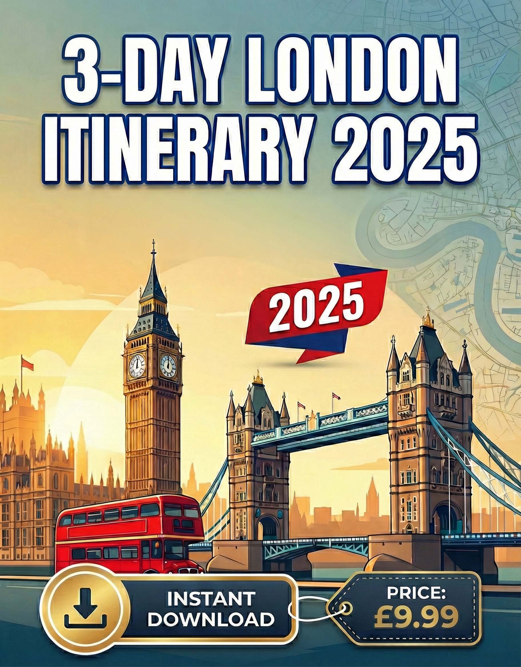 3-Day London Itinerary 2025 guide cover