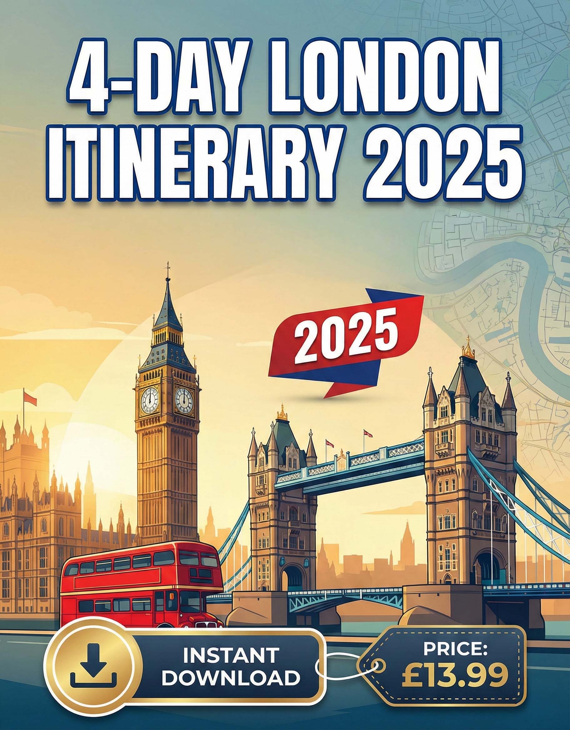 4-Day London Itinerary 2025 guide cover