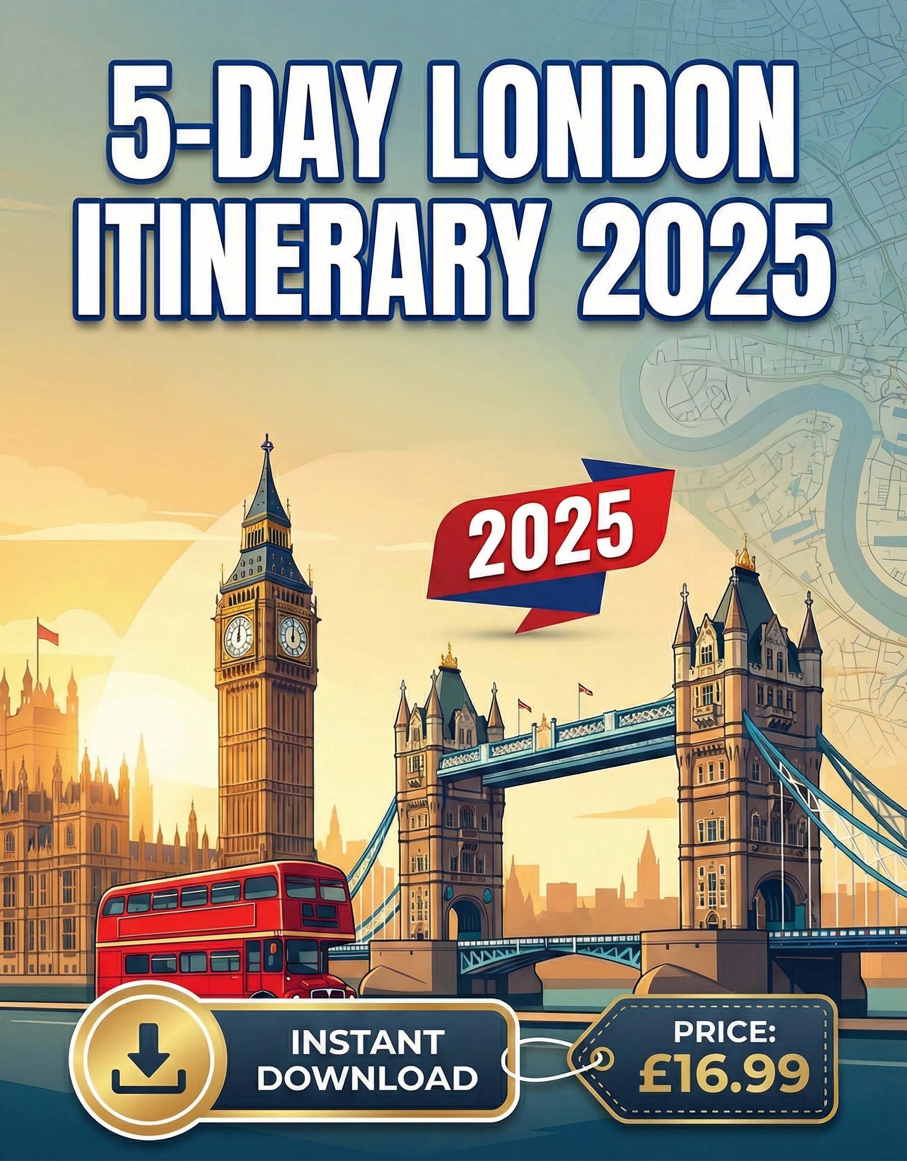 5-Day London Itinerary 2025 guide cover