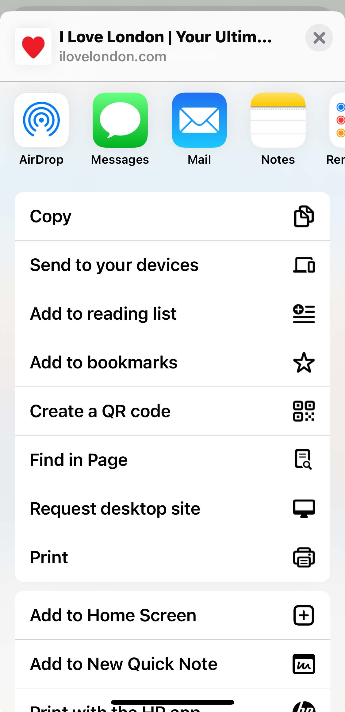 How to install iLoveLondon.com on iPhone